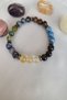 Certified Obsidian, Green Agate, Sodalite, Citrine, Smoky Quartz, Varasite, Tiger's Eye, Natural Stone Bracelet - 2