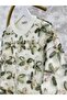 Hatunatila Organza Floral Tulle Sweater 5132 - Green - 2