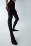Black Over Knee Pantyhose - 4