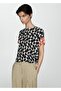 Blouse with Print with Contrast Details