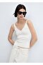 V-neck knit blouse - 8