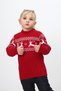 Girl's New Year Themed Crew Neck Knitwear Sweater
