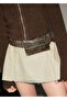 Denim Mini Skirt with Belt - 6