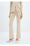 Flared knitwear pants