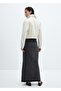 Long Denim Skirt - 4