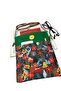 Hanging Book / Tablet / Ebook Bag - Case (Orange - Red - Green Flowers) - 2