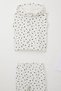 Baby Girl Bodysuit 3 Piece Set with Tiny Heart Pattern 4 Months-1 Years, White - 3