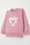 9-3 Years Baby Girl Tracksuit Set - Cute, Embroidered Floral Print and Dried Rose - 6