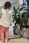 1-4 Years Old Girl's Cute Embroidered Bunny Set - Ecru - 2