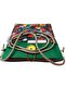 Hanging Book / Tablet / Ebook Bag - Case (Orange - Red - Green Flowers) - 6