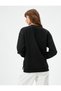 Crew Neck Sweatshirt Basic Long Sleeve Ribbed - 4