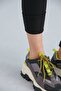 Women's Black Fleece Inside, Elastic, Raised, Ribbed, Combining Interlock Winter Knitted Tights - 2