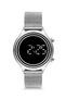 Digital Unisex Wristwatch with Steel Mesh Cord Buttons