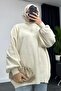 Half Throat Knit Sweater White - 3