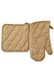 2-Piece Oven Mitt and Pot Holder Set - Multi-Functional Kitchen Essentials - 2