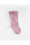 Children's Knee-Length Girls' Socks 2-9 Years Old, Dried Rose Color - 3