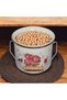 Enamel Bakraç Yogurt Pot Potato Onion Bucket Colorful Pattern 18cm with roses - 3