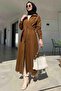 Asmin Stamp Coat Tan - 8