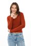 V-Neck Slim Fit T-Shirt-Tile - 4