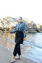 Bahr Full Covered Hijab Swimsuit with Adjustable Waist Elastic, Parachute Water Repellent Fabric, 3-Piece Set - 6