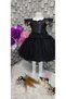 Girl's Black Sequin, Tutu Skirt & Wednesday Evening Dress - 7