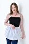 2-Pack Plus Size Shirt Skirt Underwear Set Poplin Cotton Buttoned Shirt Look - 7