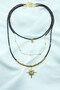 Set of 3 Bead Necklaces with Letter B - 3