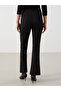 Black Extra Slim Fit Flared Women's Trousers - 4