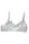 D Cup Plus Size Wire Free Sponge Free White Recovery Bra - 2