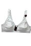 D Cup Plus Size Wire Free Sponge Free White Recovery Bra