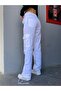 Cargo Pocket Adjustable Waist Y2K Baggy Flared Leg Trousers Jeans - 6