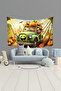 Cheerful Harvest Patterned Wall Tapestry Wall Cover Children's Room Tapestry Suede Textured Fabric