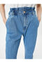 High Waist Jeans with Elastic Waist - Baggy Jean - 5