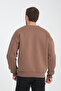 Crew Neck Oversize Ribbed Basic Men's Sweatshirt - 5