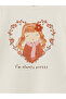 Crew Neck Printed Girls' T-Shirt - W4Ds78Z1 - 2