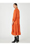 Balloon Sleeve Shirt Dress Magnificent Collar Button Layered - 4