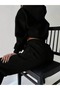 Women's Black Olso Printed Oversized Hoodie Sweatshirt Jogger Bottom Top Tracksuit Set - 2