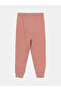 Pink Girl's Jogger Sweatpants with Elastic Waist - 2
