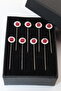 8-Piece Crystal Rhinestone Scarf and Shawl Pin - Turban and Hijab Pin