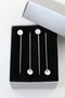 4-Piece Diamond Stone White Scarf Pin. Scarf Pin. Shawl Pin. Turban Pin. Headscarf Pin - 3