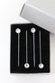 4-Piece Diamond Stone White Scarf Pin. Scarf Pin. Shawl Pin. Turban Pin. Headscarf Pin