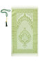 Premium Ottoman Pattern Prayer Rug and Pearl Rosary Set, Islamic Gifts for Women and Men