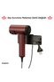 Stainless Black Paint Blow Dryer Hanger Hair Dryer Holder Adhesive & Screw Mounting Option - 4