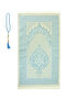 Premium Ottoman Pattern Prayer Rug and Pearl Rosary Set, Islamic Gifts for Women and Men