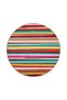 Multicolored Plain Thick Striped Colorful Patterned Decorative Carpet Miravip8164 - 4