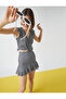 High Waist Flounce Skirt