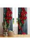 Rose Harness Stylish Background Curtain