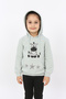 Girl's Starry Zebra Printed Hooded Sweatshirt - 4