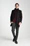 Men's Cashmere Thick Coat Overcoat Standard Fit with Rib Collar - 3