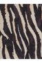 Wide Leg Zebra Patterned Trousers Elastic Waist Viscose Fabric - 6